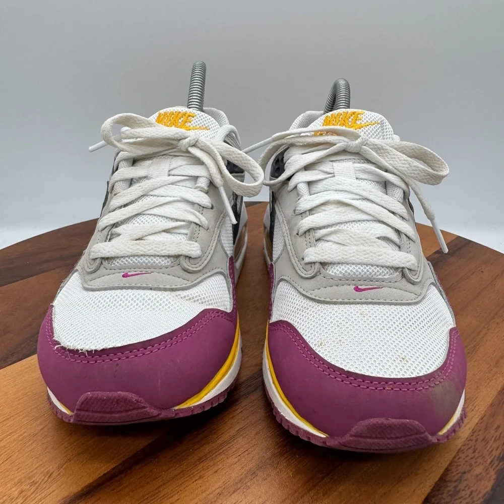 Nike Air Max Correlate Womens 7.5 White Dark Grey Bordeaux 511417-100 Sneakers - Picture 2 of 9